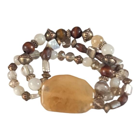 Fashion Beaded Multi-color Stretchy Band Bracelet - Picture 1 of 4